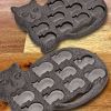 1pc Cat Shaped Silicone Ice Cube Tray And Mold- 9 Cavities - Fun & Cute Animal Replica Mold